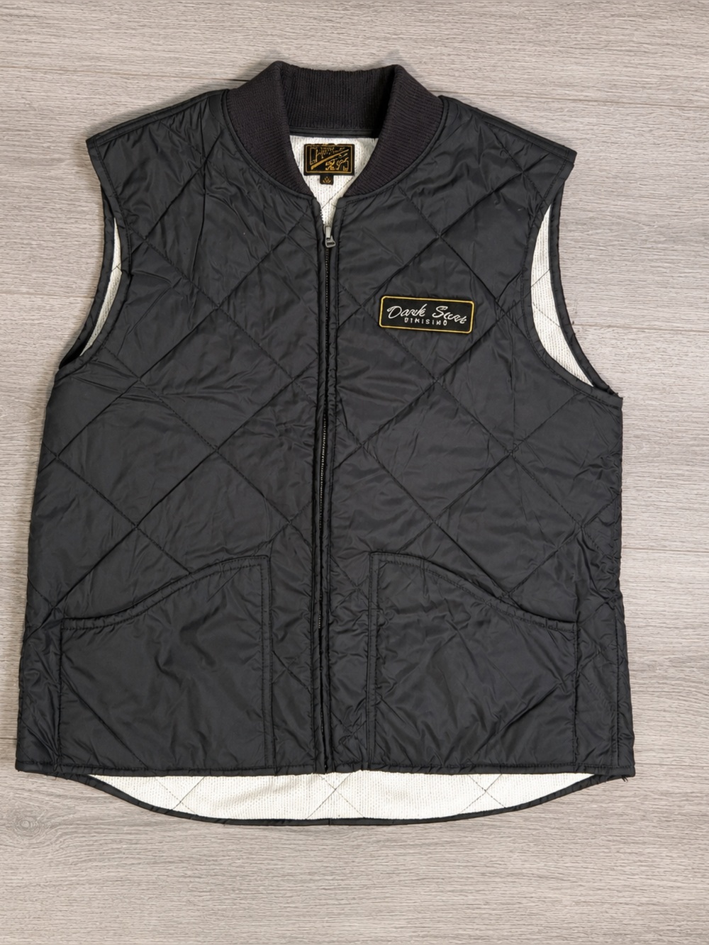 Men's Quilted Black Vest - Classic Sleeveless Jacket
